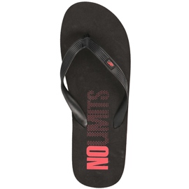 Chinelos masculinos 4F vermelho H4L18 KLM001 preto