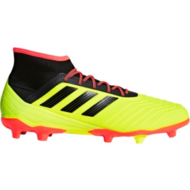 Chuteiras Adidas Predator 18.2 Fg DB1997 multicolorido amarelo