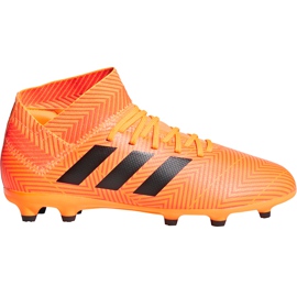 As chuteiras adidas Nemeziz 18.3 Fg Jr DB2352 multicolorido laranja