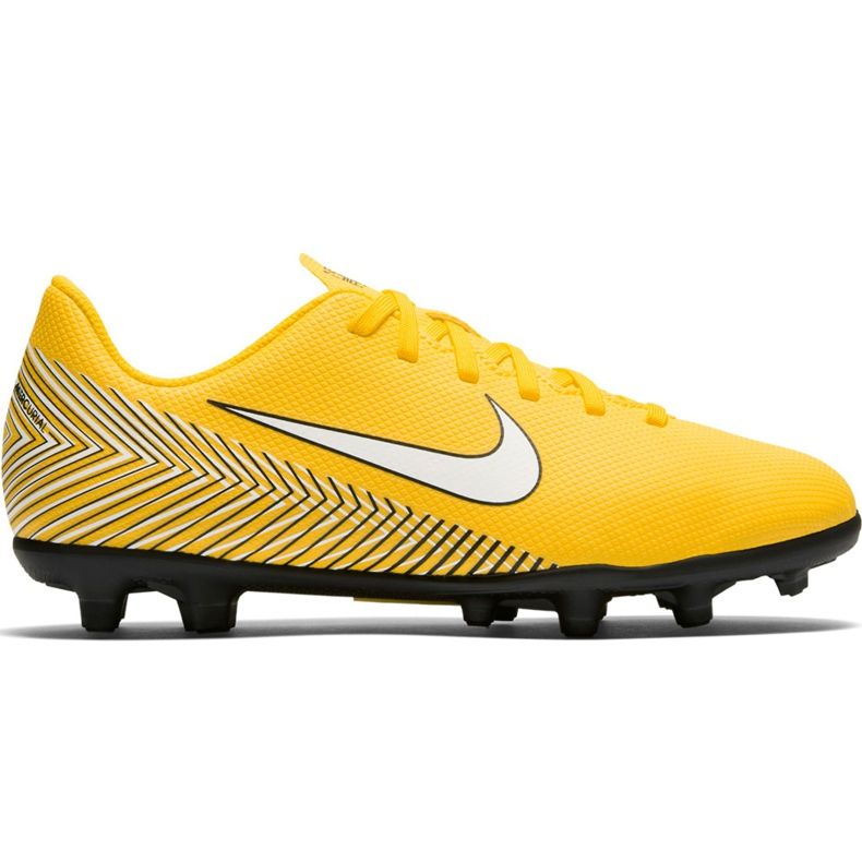 Chuteiras Nike Mercurial Vapor 12 Club Neymar Gs Mg Jr AO9472 710 multicolorido amarelo