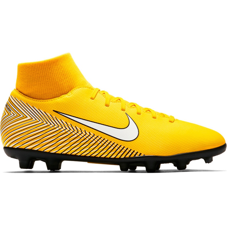 Chuteiras Nike Mercurial Superfly 6 Club Neymar Mg Jr AO2888 710 multicolorido amarelo