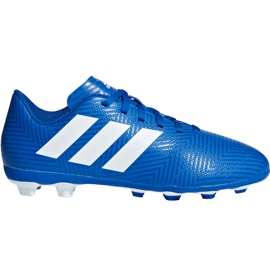 Chuteiras Adidas Nemeziz 18.4 FxG Jr DB2357 multicolorido azul