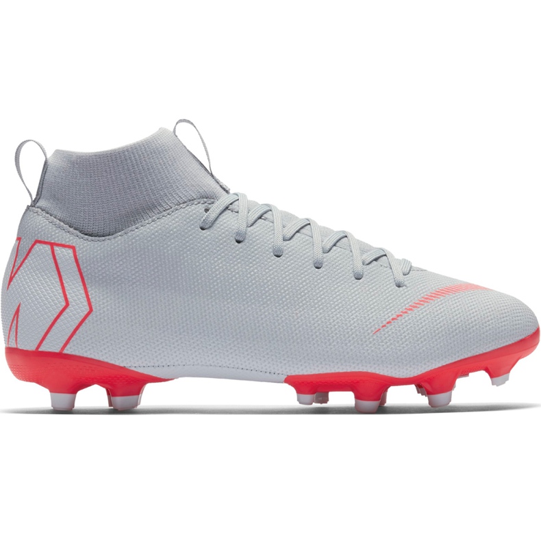 Chuteiras Nike Mercurial Superfly 6 Academy Mg Jr AH7337 060 cinza prata