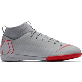 Chuteiras Nike Mercurial Superfly X 6 Academy Ic Jr AH7343 060 cinza