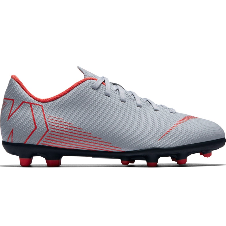Chuteiras Nike Mercurial Vapor 12 Club Mg Jr AH7350 060 multicolorido cinza