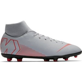 Chuteiras Nike Mercurial Superfly 6 Club Mg AH7363 060 multicolorido cinza