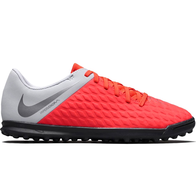 Chuteira Nike Hypervenom Phantom X 3 Club Tf Jr AJ3790 600 multicolorido vermelho