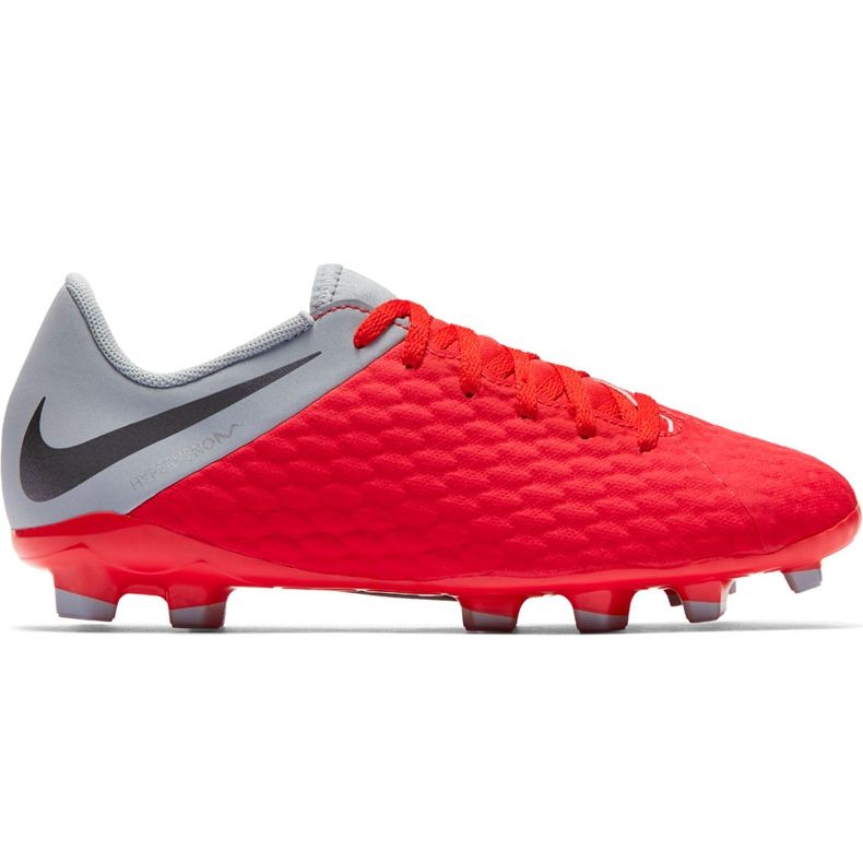 Chuteira Nike Hypervenom 3 Academy Fg Jr AJ4119 600 vermelho vermelho