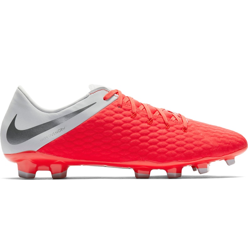 Chuteira Nike Hypervenom 3 Academy Fg AJ4120 600 vermelho