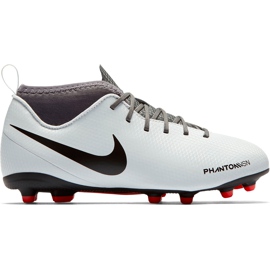 Chuteiras Nike Phantom Vsn Club Df Fg Mg Jr AO3288 060 multicolorido branco