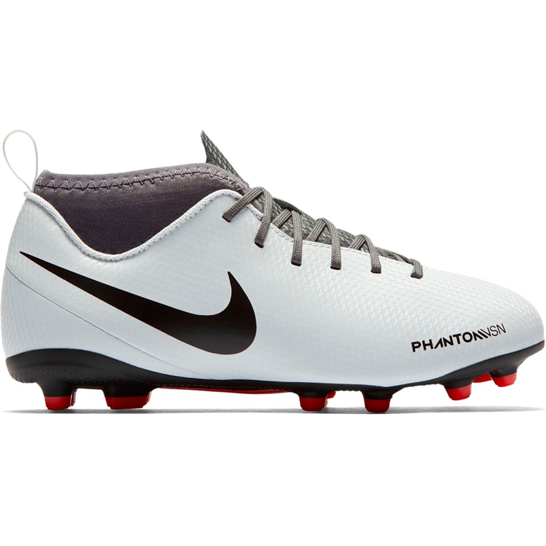 Chuteiras Nike Phantom Vsn Club Df Fg Mg Jr AO3288 060 multicolorido branco