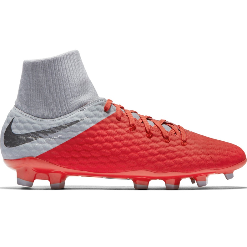 Chuteira Nike Hypervenom 3 Academy Df Fg AQ9217 600 multicolorido prata