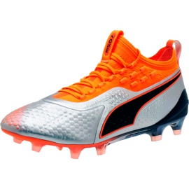 Chuteiras Puma One 1 Syn Fg Ag 104722 01 laranja