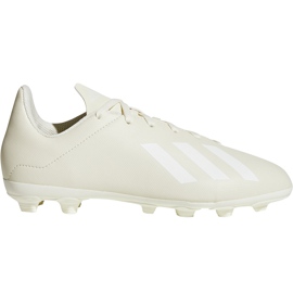 Chuteiras Adidas X 18.4 FxG Jr DB2421 multicolorido bege