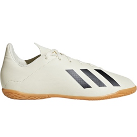 Chuteiras Adidas X Tango 18.4 In Jr DB2432 multicolorido bege Chuteiras Adidas X Tango 18.4 In Jr DB2432 multicolorido bege
