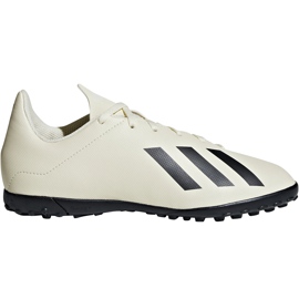 Chuteiras Adidas X Tango 18.4 Tf Jr DB2436 multicolorido bege
