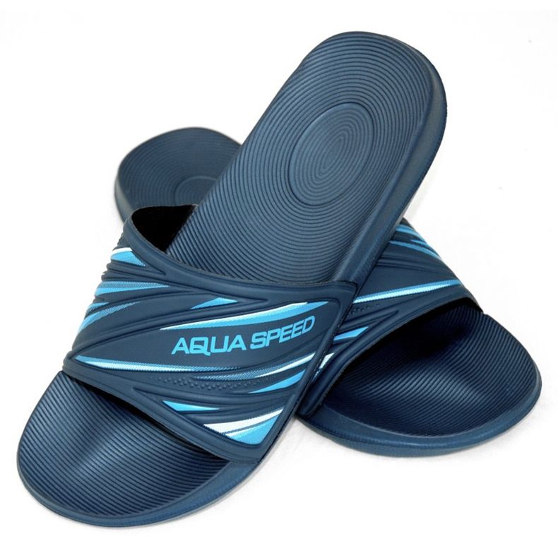 Chinelos de piscina masculina Aqua-Speed ​​Idaho col. 10 azul marinho