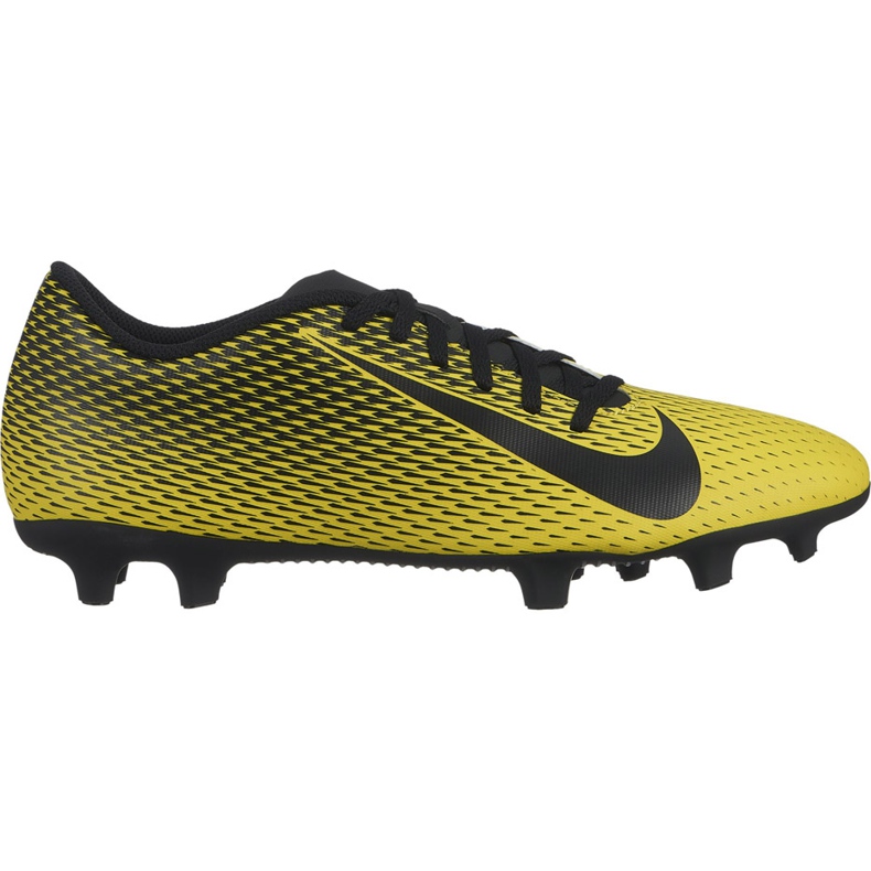 Chuteiras Nike Bravata Ii Fg 844436 701 preto amarelo
