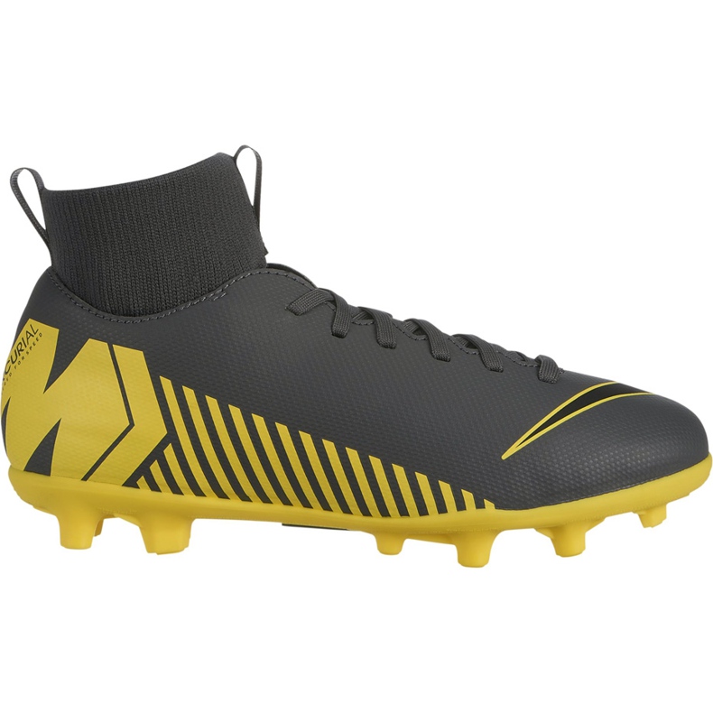 Chuteiras Nike Mercurial Superfly 6 Club Mg Jr AH7339 070 multicolorido cinza