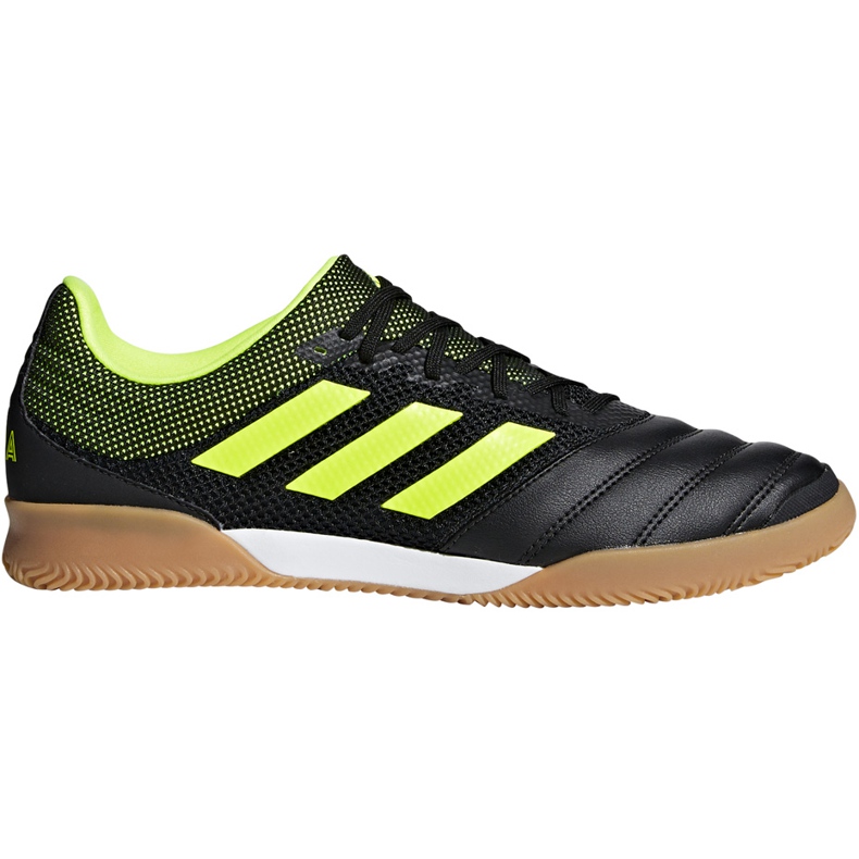 Adidas Copa 19.3 In Sala chuteiras preto amarelo BB8093