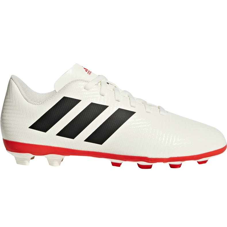 Chuteiras Adidas Nemeziz 18.4 FxG Jr CM8510 multicolorido branco