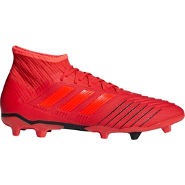 Chuteiras Adidas Predator 19.2 Fg D97940 multicolorido vermelho