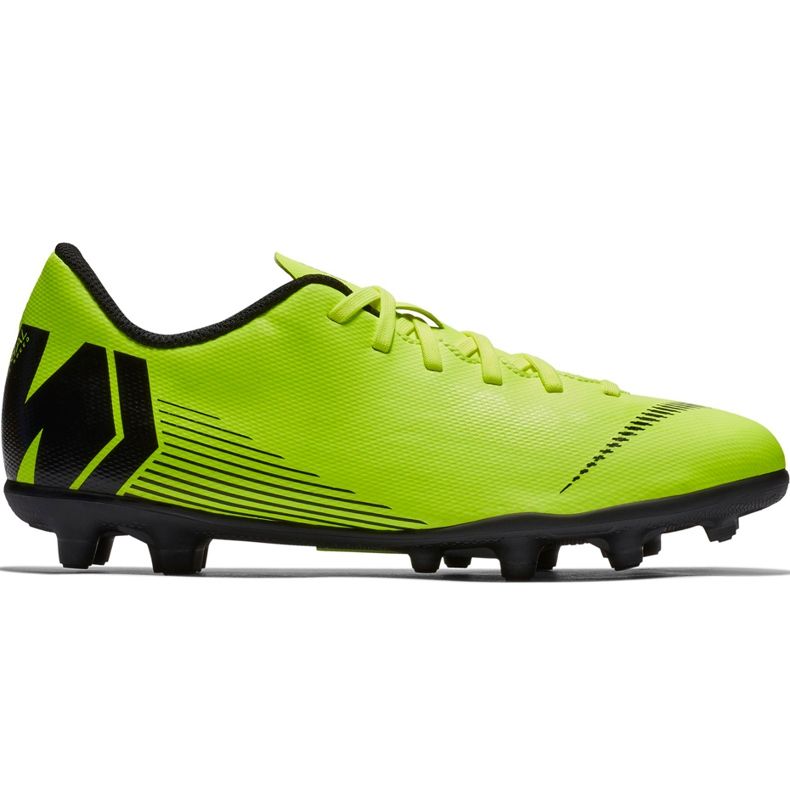 Chuteira Nike Mercurial Vapor 12 Club Mg Jr AH7350 701 multicolorido verde