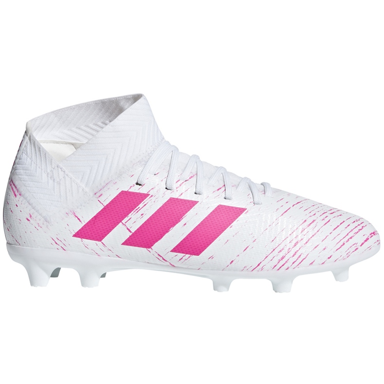 As chuteiras adidas Nemeziz 18.3 Fg Jr CM8506 multicolorido branco