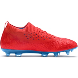 Puma Future 19.2 Netfit Fg Ag 105536 01 chuteiras multicolorido vermelho