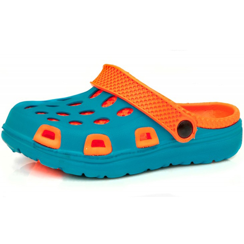 Chinelos de piscina para crianças Aqua-speed Silvi col 01 azul laranja