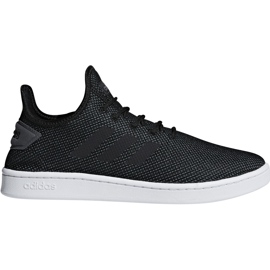 Sapatos masculinos Adidas Court Adapt cinza-preto F36418 Sapatos masculinos Adidas Court Adapt cinza-preto F36418