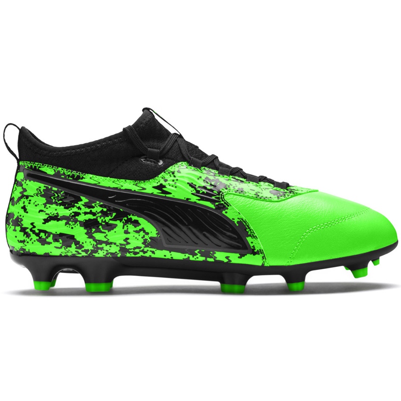Puma One 19.3 Fg Ag 105486 04 chuteiras multicolorido verde