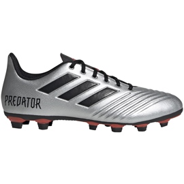 Chuteiras adidas Predator 19.4 FxG prata F35597