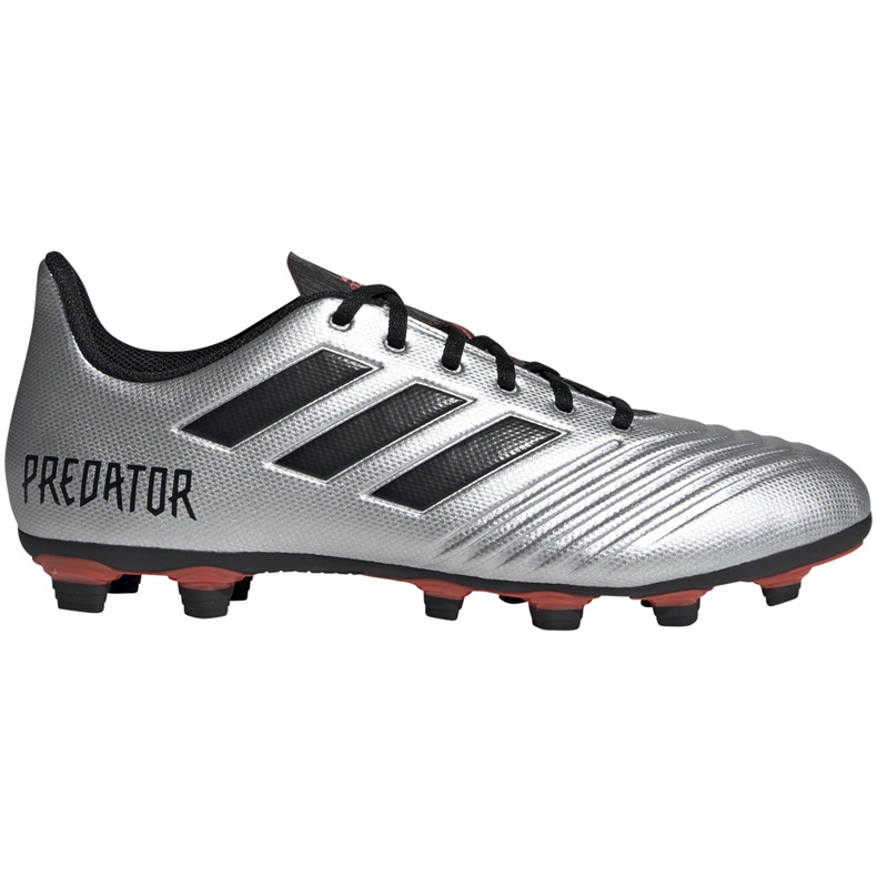 Chuteiras adidas Predator 19.4 FxG prata F35597