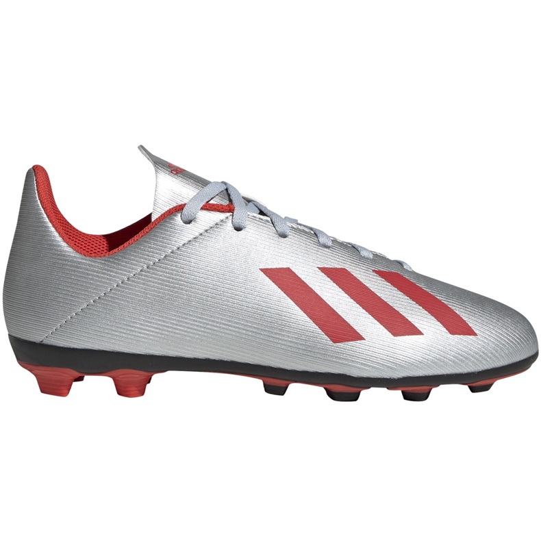 Chuteiras adidas X 19.4 FxG Jr prata F35362 multicolorido