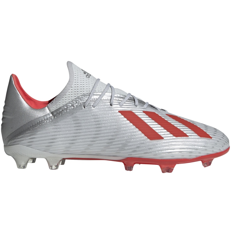 Botas de futebol adidas X 19.2 Fg prata F35386 cinza cinza