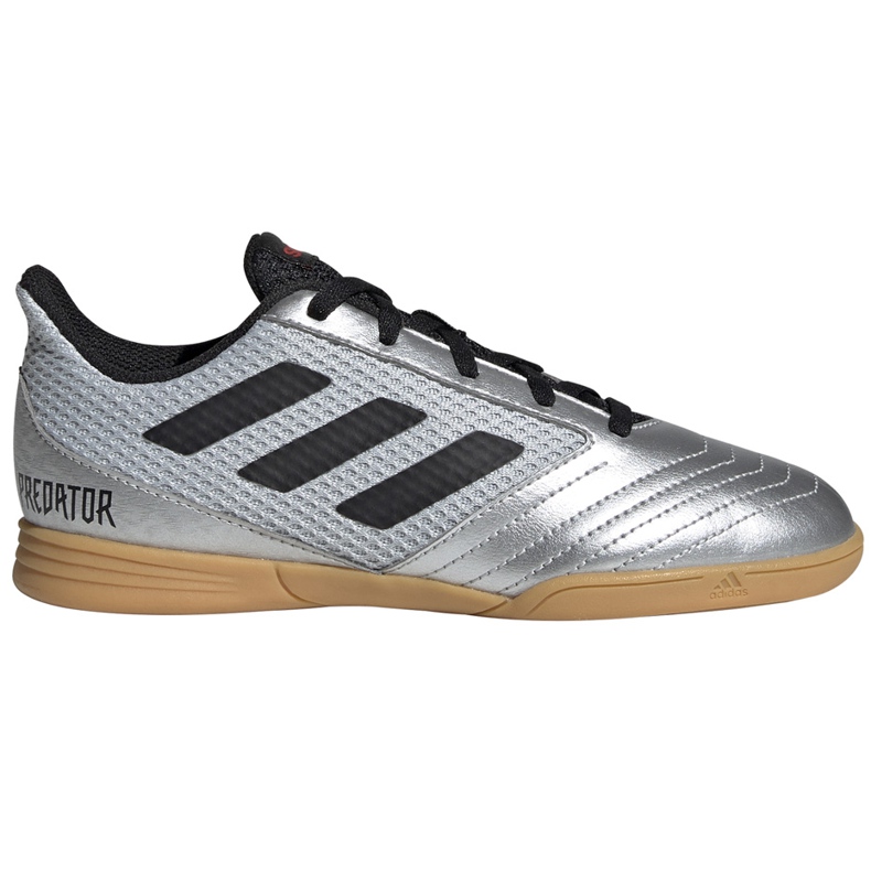 Chuteiras adidas Predator 19.4 In Sala Jr prata G25829 multicolorido cinza