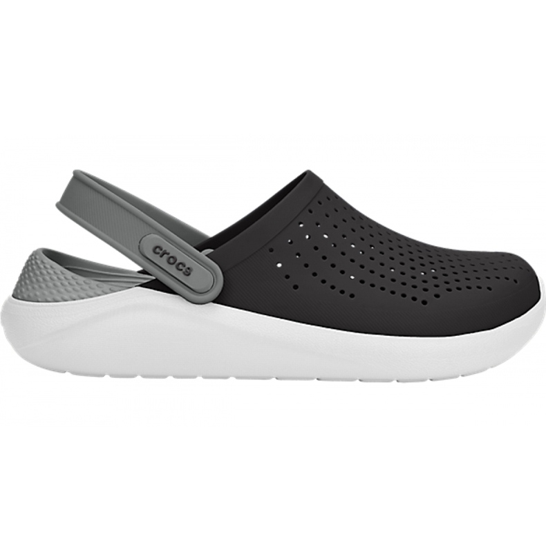 Sandálias de tamanco masculinas Crocs preto / cinza 204592 05M