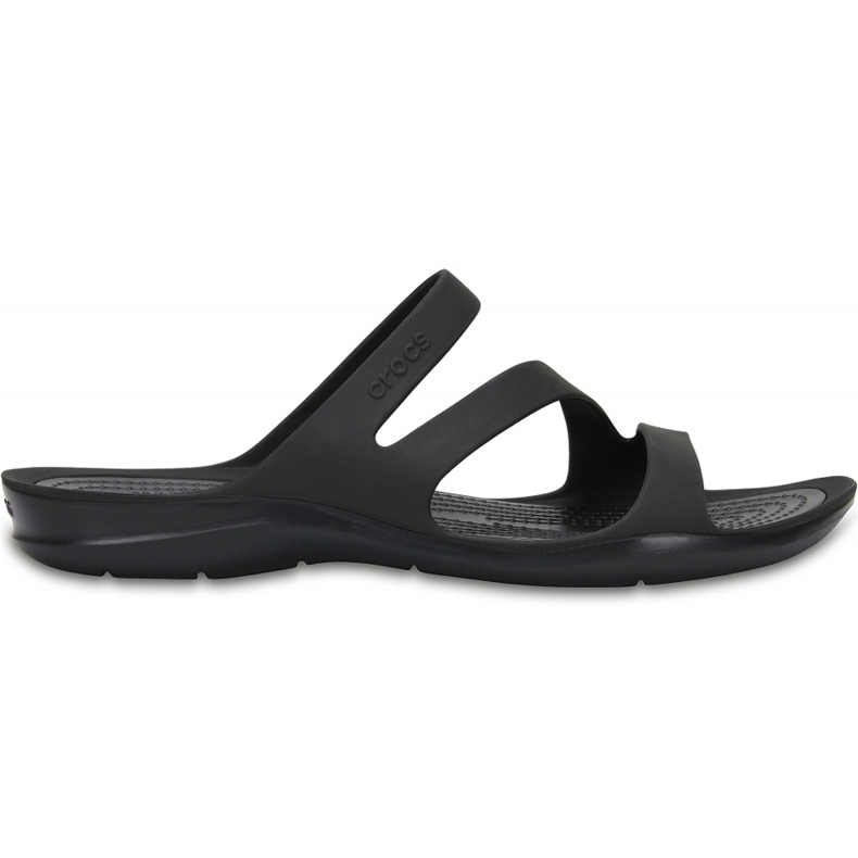 Chinelos femininos da Crocs Swiftwater Sandal W preto 203998 060