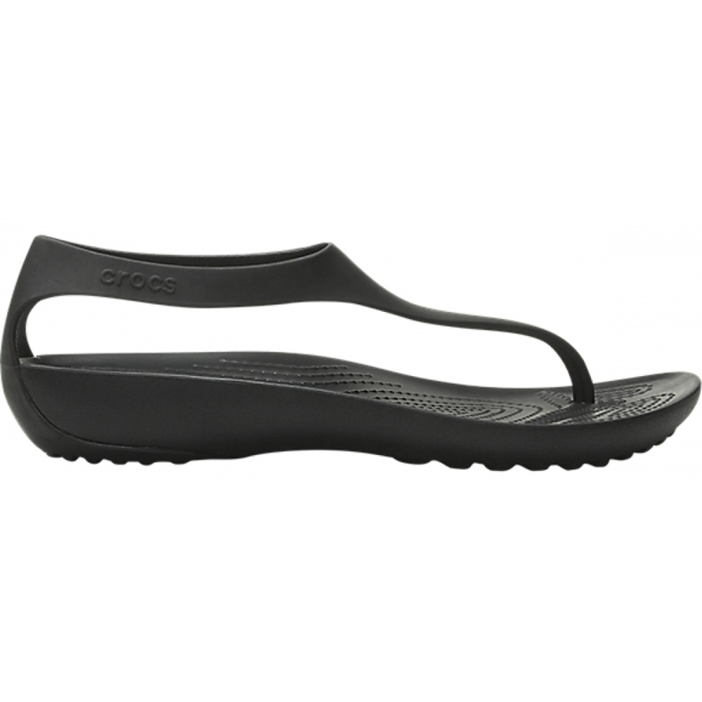 Sandálias femininas Crocs Serena Flip W pretas 205 468 060 preto