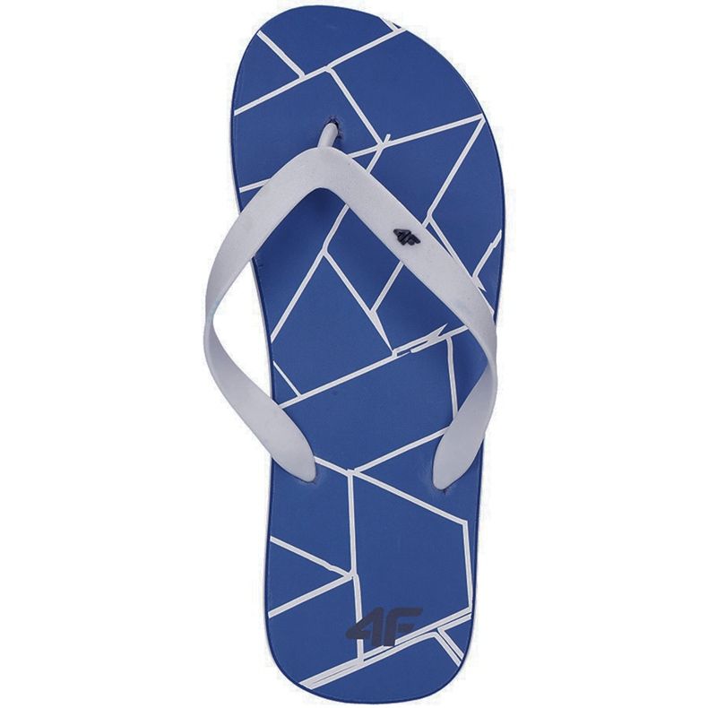 Chinelos masculinos 4F cobalto H4L19 KLM001 36S azul cinza