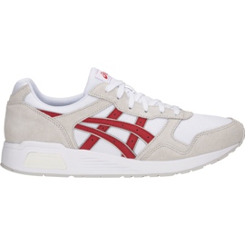Sapatos masculinos Asics Lyte Trainer branco e vermelho 1201A006 101