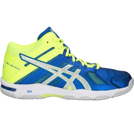 Asics Gel Beyond 5 Mt azul-amarelo B600N 400 tênis masculino para voleibol Asics Gel Beyond 5 Mt azul-amarelo B600N 400 tênis masculino para voleibol