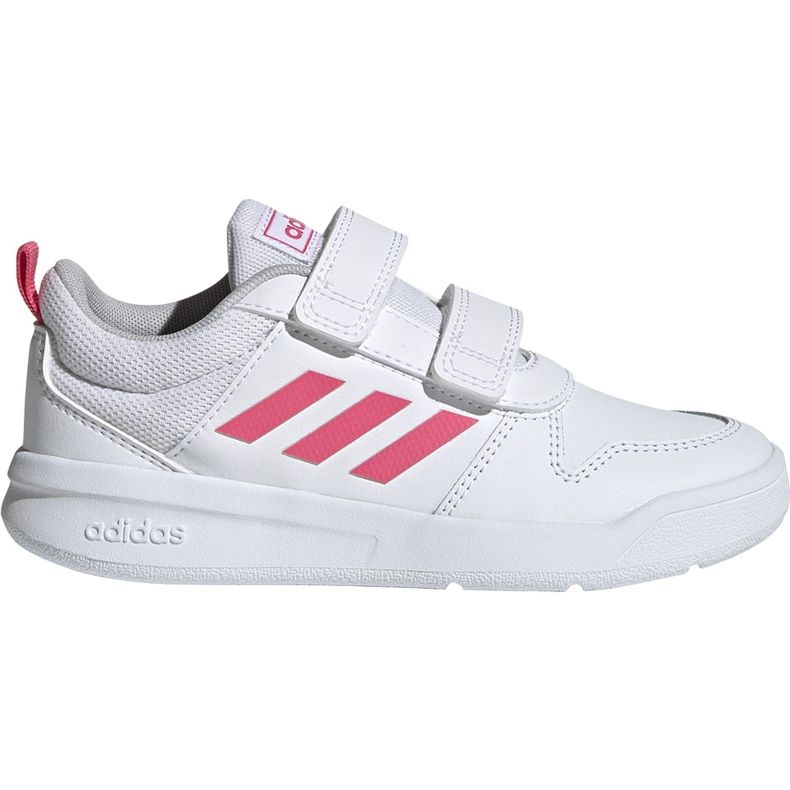 Sapatos infantis brancos Adidas Tensaur C EF1097 rosa