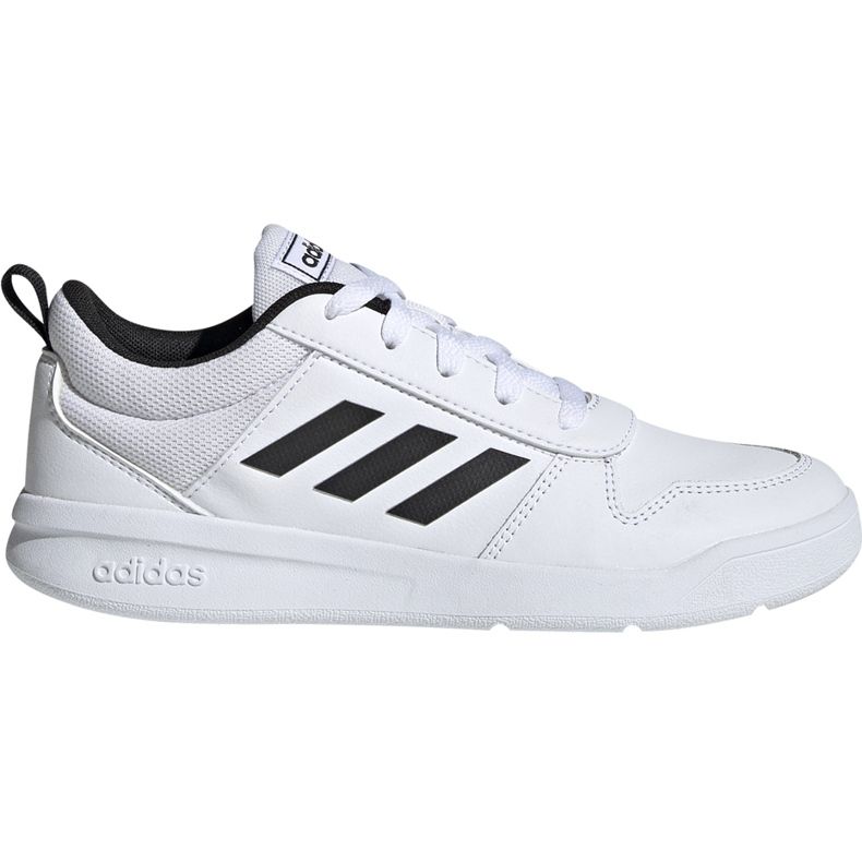 Sapatos infantis Adidas Tensaur K branco e preto EF1085
