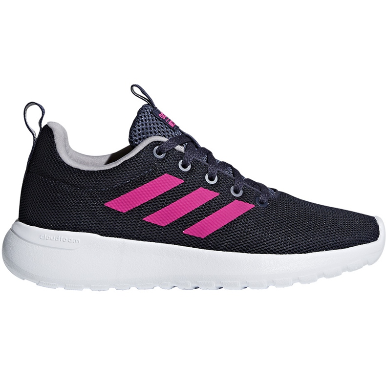 Calçados infantis Adidas Lite Racer Cln K BB7045 azul marinho e rosa