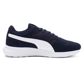 Sapatos masculinos Puma St Activate azul marinho 369122 03 branco azul-marinho