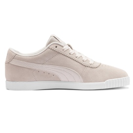 Sapatos femininos Puma Carina Slim Sd bege 370549 02