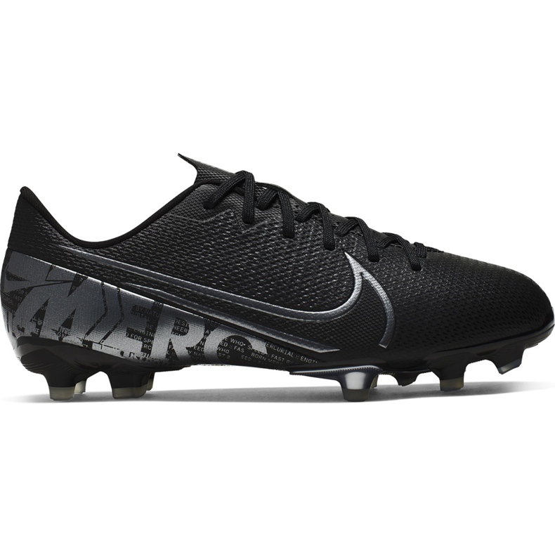 Chuteira Nike Mercurial Vapor 13 Academy FG / MG Junior AT8123 001 preto preto