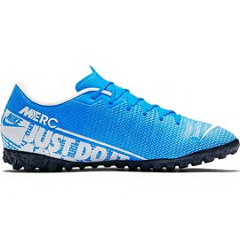 Chuteiras Nike Mercurial Vapor 13 Academy Tf AT7996 414 multicolorido azul